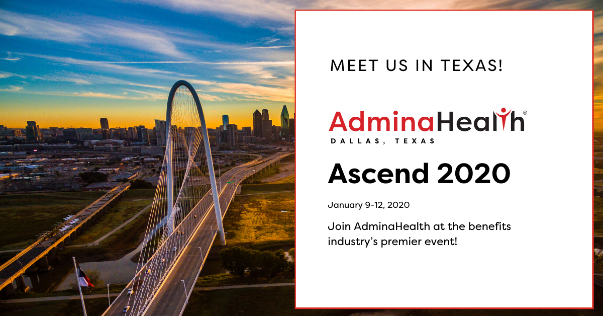 Meet Adminahealth® at Booth #119 at Ascend 2020 in January