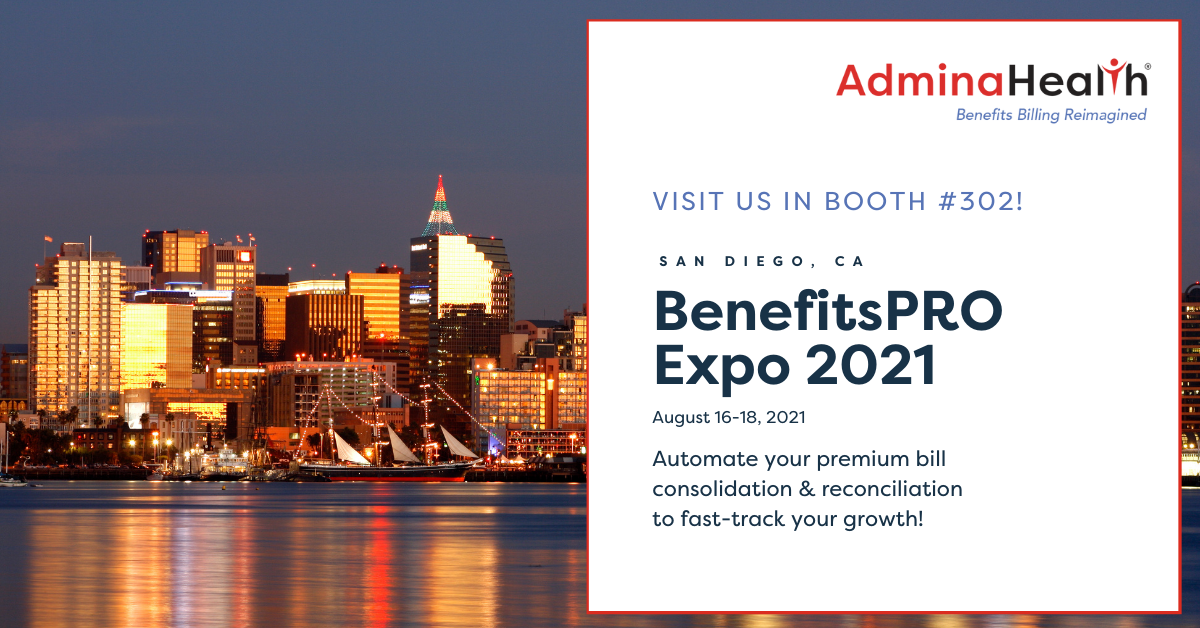 Meet AdminaHealth® in Booth #302 at BenefitsPRO Broker Expo 2021