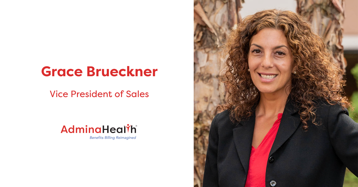 AdminaHealth Promotes Grace Brueckner to Vice President of Sales